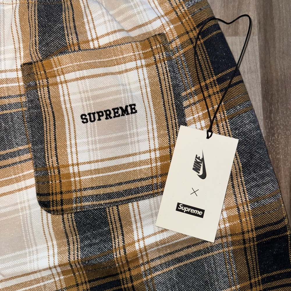 Supreme Nike Plaid Shorts